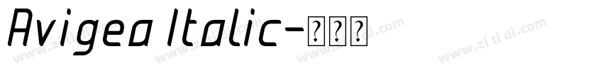Avigea Italic字体转换 Avigea Italic字体转换